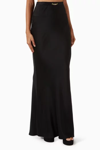 Mermaid Skirt in Satin-crepe