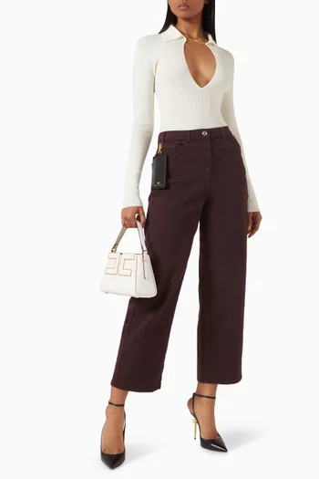 Straight-fit Crop Jeans in Denim