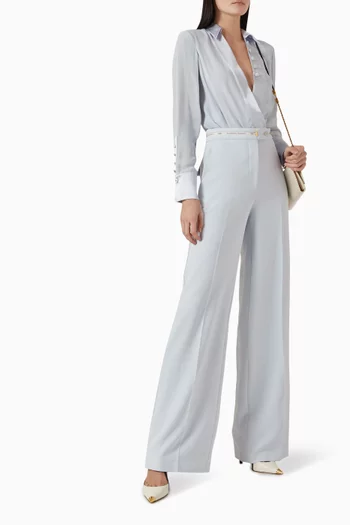 Bodysuit in Satin & Georgette