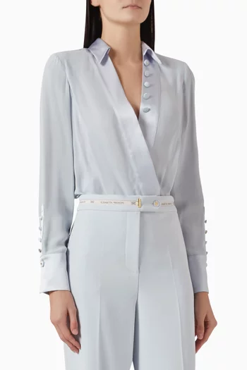 Bodysuit in Satin & Georgette