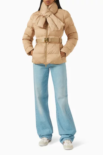 Padded Puffer Down Jacket in Nylon