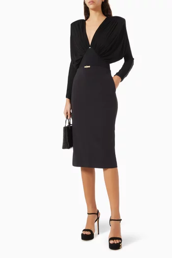 Draped Structured Bodysuit