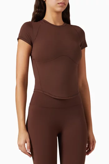 بلوزة ألتيميت بحافة مقوسة