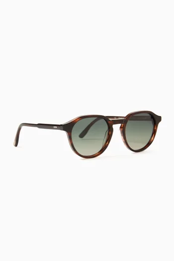 Nigel Round Sunglasses in Acetate