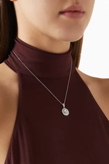 Crystal Pendant in 925 Sterling Silver