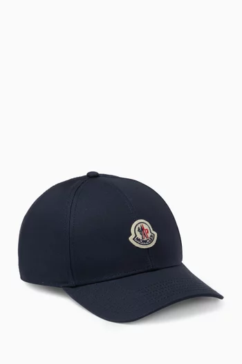 Logo-patch Baseball Cap in Canvas