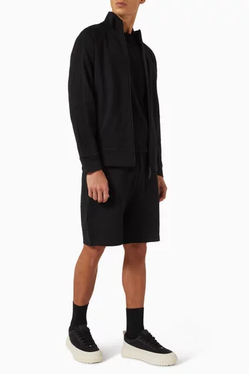 Logo Patch Shorts in Cotton Fleece