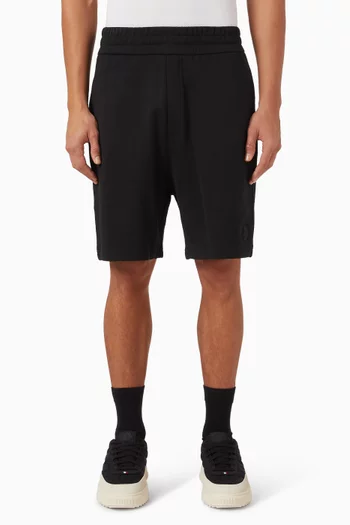 Logo Patch Shorts in Cotton Fleece