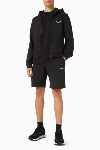 Logo Patch Shorts in Cotton