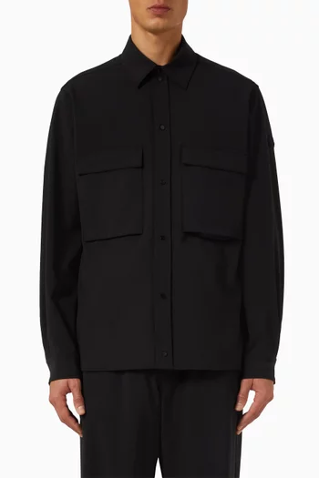 Patch Pocket Shirt in Technical Twill