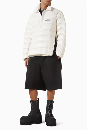 جاكيت فاردار بنمط تي شيرت بولو مبطن بالزغب مونكليه × آيساب روكي