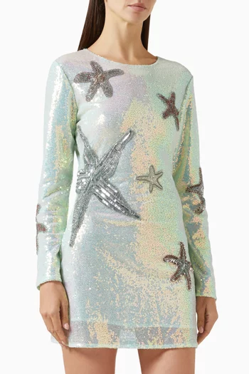 Mermaid Skin Sequin-embellished Mini Dress