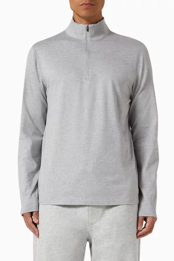 Ponto Half Zip Mock Neck Sweatshirt in DreamKnit™