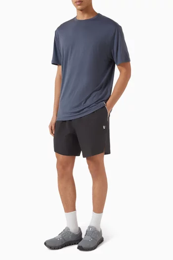 Crewneck T-shirt in Merino-wool