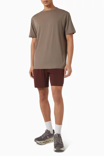 تي شيرت بفتحة رقبة مستديرة صوف مارينو