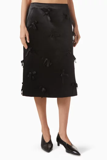 Bow Midi Skirt