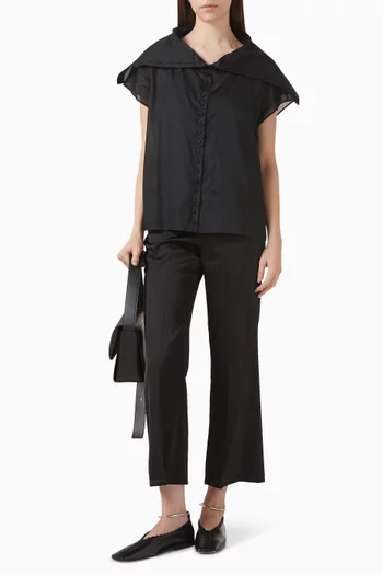 بلوزة بكاب قطن بوبلين عضوي