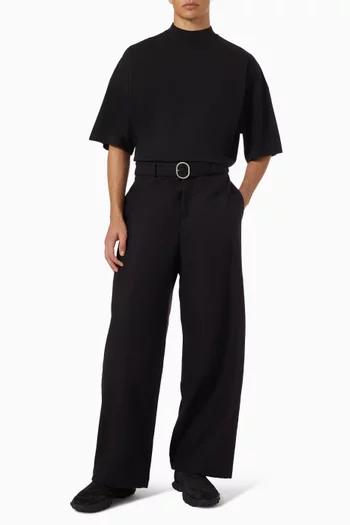 Mockneck T-shirt in Cotton