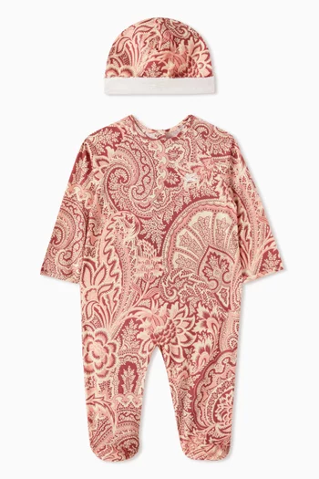 Paisley Print Babysuit Gift Set