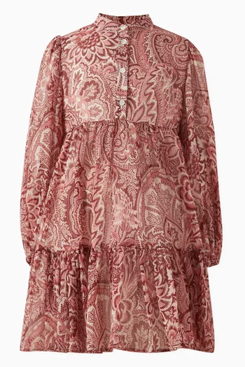 Floral Print Ruffle Dress