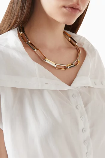 Chain-link Necklace in Metal