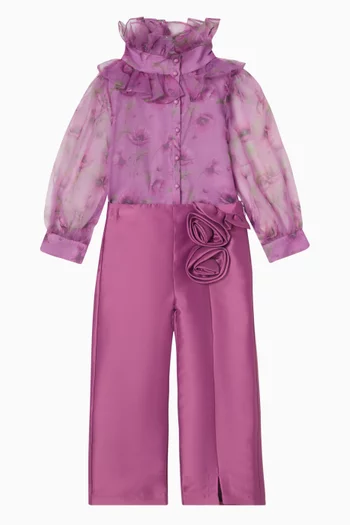 Straight Leg Orchid Pants