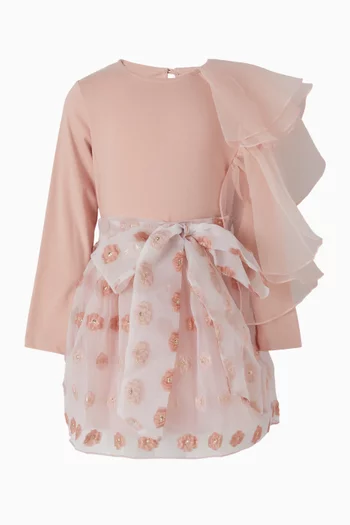 بلوزة بكشكش تول