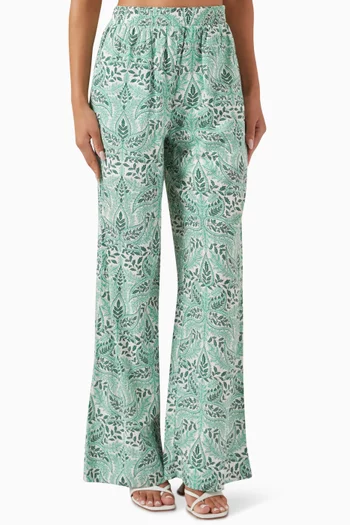 بنطال بوتانيكو بقصة ساق واسعة