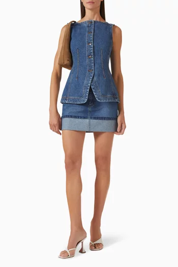 Raquel Vest in Denim