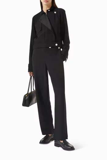 Paxton Bomber Jacket in Viscose-blend