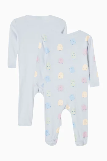 Printed Yeti Romper Gift Set