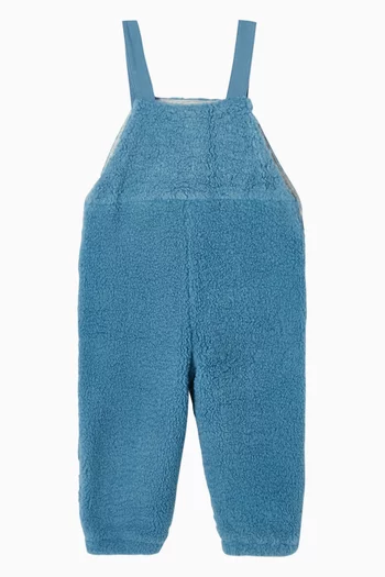 Yeti Dungarees in Teddy Fleece
