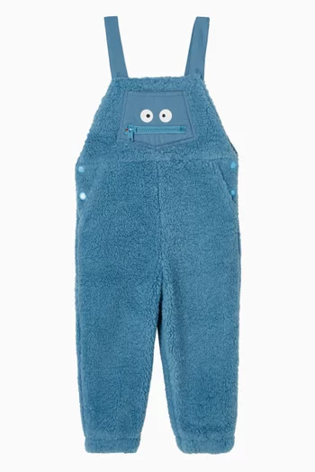Yeti Dungarees in Teddy Fleece