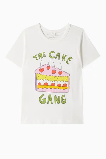 The Cake Gang Graphic-print T-shirt in Cotton
