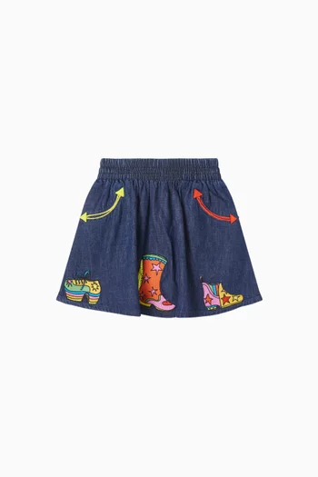 تنورة قصيرة دينم