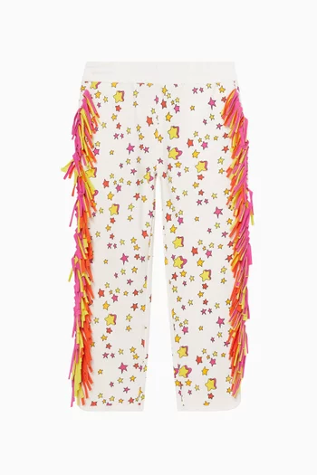 Fringe Star-print Swatpants