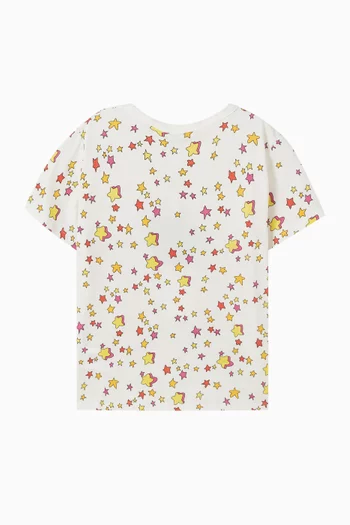 Star Graphic Fringed T-Shirt