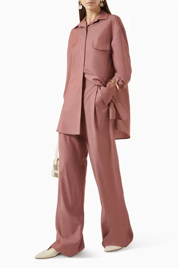 Wide-leg Pants in Wool
