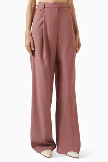 Wide-leg Pants in Wool