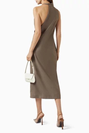 Draped Midi Dress