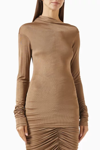 Draped Knit T-shirt