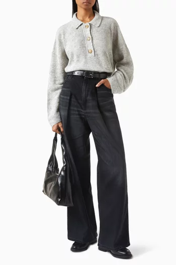 Vicky Buttoned Sweater in Knit