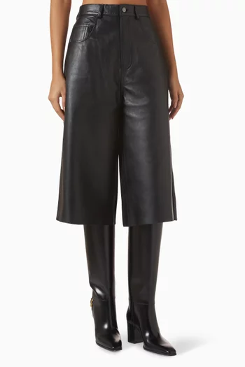 Belle Shorts in Leather