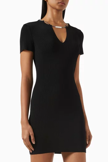 Nameplate Mini Dress in Viscose Blend