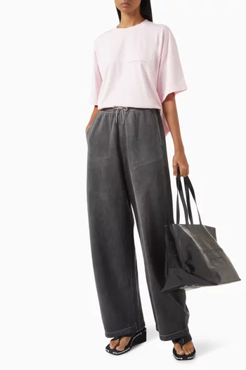 Oversized Logo T-shirt in Cotton