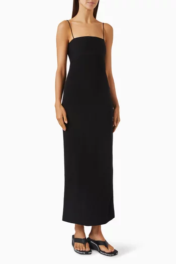 Cut-out Slip Dress in Viscose Blend