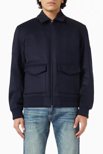 x Beckham Cinsun Jacket in Wool-cashmere