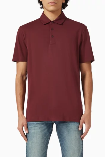 x Beckham Parris Polo Shirt in Cotton-silk