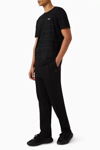 Melange Print T-shirt in Cotton