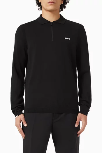 سترة مزينة بشعار الماركة نسيج قطن